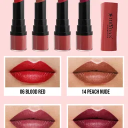 SHRYOAN Cosmetics Set of 4 Long Lasting Velvet Matte Finish Lipstick-48