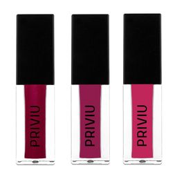 PRIVIU Set of 3 All Day Matte Liquid Lipstick-6