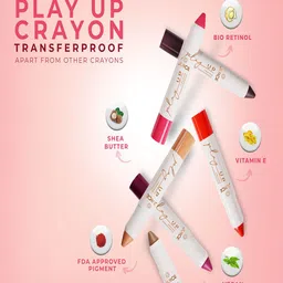 JUICE Set Of 3 Play Up Transfer Proof Lip Crayon- 9 g Each -Shade- M04- M07- M08 image 5