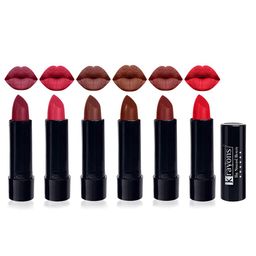 krayons Set of 6 Cute Pop Moisturizing Matte & Waterproof Lipsticks 3.5 g Each - Shocking Pink 152 - First Crush 160 - Brick Tone 156- Chocolate Mocha 167 - Cherry Maroon 195 - Orange Crush 173-7