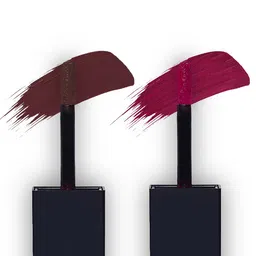 PRIVIU Set of 2 Matte Liquid Lipstick - Crystal Rruby , Mocha Truffle image 3