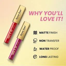 Seven Seas Touch N Try Set Of 4 Velvet Matte Liquid Lipstick - 4 ml Each - 05-08-09-10 image 4