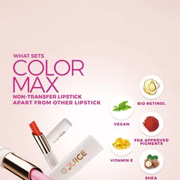 JUICE Set Of 3 Color Max Non-Transfer Lipsticks - M01 - M07 - M08 image 3