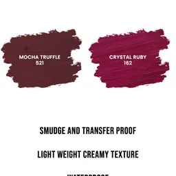 PRIVIU Set of 2 Matte Liquid Lipstick - Crystal Rruby , Mocha Truffle image 4