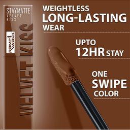 Ramp Walk Velvet Kiss Waterproof Liquid Lipstick - 3.5 ml - Chocolate Brown 11 image 2
