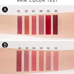 NANCY AJRAM 6-Pcs Long Lasting Matte Mini Lipstick - 10 ml Each - Set A 01-02-03-04-05-06 image 4