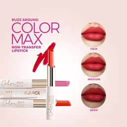 JUICE Set Of 3 Color Max Non-Transfer Lipsticks - M01 - M02 - M03 image 3