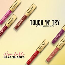 Seven Seas Touch N Try Set Of 4 Matte Velvet Lipstick - 4 ml Each - 11 - 12 - 13-15 image 4