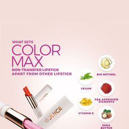JUICE Set Of 3 Color Max Non-Transfer Lipsticks - M02 - M07 - M08 image 4
