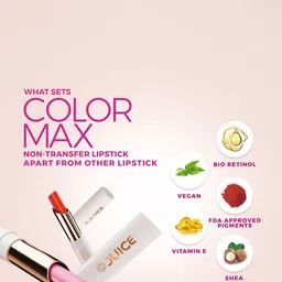 JUICE Set Of 3 Color Max Non-Transfer Lipsticks - M02 - M09 - M10 image 2