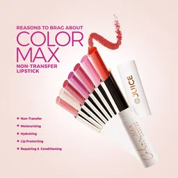 JUICE Set Of 3 Color Max Non Transfer Lipstick- Shade- M01- M11- M12 image 5