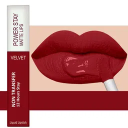 Forsure Set of 2 Power Stay Matte Lips Non-Transfer 12 Hours Stay Velvet Matte Liquid Lipstick - Bright Red 01 - Deep Red 22 image 3
