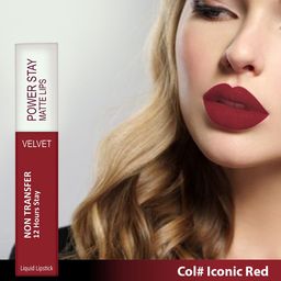 Forsure Set of 2 Power Stay Matte Lips Non-Transfer 12 Hours Stay Velvet Matte Liquid Lipstick - Mauve Matte 23 - Deep Red 22 image 3