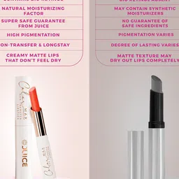 JUICE Set Of 3 Color Max Non Transfer Lipstick- Shade- M03- M05- M05 image 4