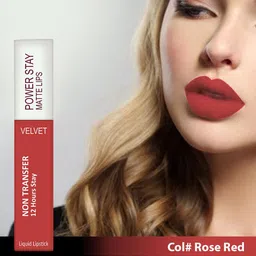 Forsure Set of 2 Power Stay Matte Lips Non-Transfer 12 Hours Stay Velvet Matte Liquid Lipstick - Bright Red 01 - Deep Red 22 image 2
