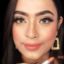 PERPAA Set of 2 Push Button Matte Lipstick 3.5g each- Rust Brown 301 & Nude 306 image 5