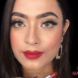 PERPAA Set of 2 Push Button Matte Lipstick 3.5g each - Matte Maroon 156 & Rust Brown 301 image 3