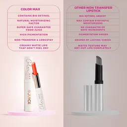 JUICE Set Of 3 Color Max Non Transfer Lipstick- Shade- M02- M06- M07 image 3