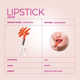 JUICE Set Of 3 Color Max Non Transfer Lipstick- Shade- M02- M12- M13 image 5