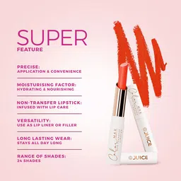 JUICE Set Of 3 Play Up Color Luxe Color Max Long Lasting Lipstick - 7.8 g- MCR07 -M05- M06 image 4
