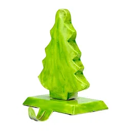 Hind Decor Green Metallic Christmas Tree Stocking Holder-28