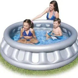 tiny tales Space Ship Inflatable Play Pool With free pump Inflatable Swimming Pool image 2