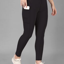 Solid Women Black Tights-image-27