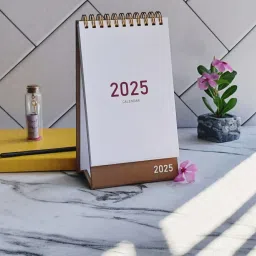 2025 Desk Calendar- Compact size ,standing flip design for Office,School,Family 2025 Table Calendar-13