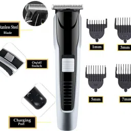 ZYRIAN AT-538 Professional Rechargeable Hair Clipper and Fully Waterproof(Gold) Fully Waterproof Trimmer 45 minRuntime 4 Length Settings-15