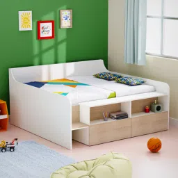 boingg! - a happy start Bumblebee Kids Double Bed with Storage In Oak Colour-picture-24