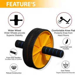 shital Abs Roller Wheel Exerciser (color may vary) Ab Exerciser image 2