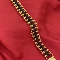 Bracelet FST35 Gold Finish RakhiSet-17
