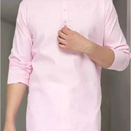 Men Solid Cotton Blend Straight Kurta-image-86