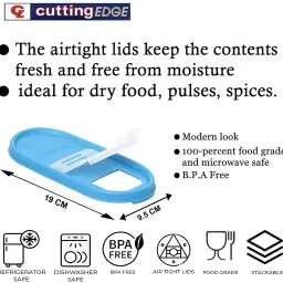 Modular Containers Lids for Boxes Compatible with Cutting EDGE Containers Only 7.4 inch, 3.7 inch Lid Set image 5