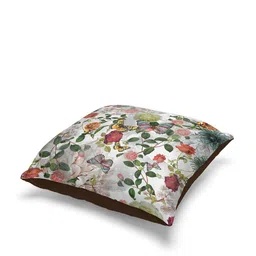 BIANCA Grey & Green Set of 2 Abstract Square Cushion Covers-3