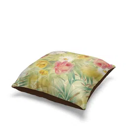 BIANCA Beige & Pink Set of 5 Abstract Square Cushion Covers-27
