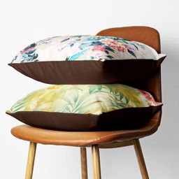 BIANCA Set Of 2 Multicoloured Abstract Digital Printed Square Cushion Covers-39