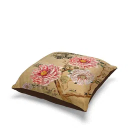 BIANCA Beige & Pink Set of 5 Abstract Square Cushion Covers image 4