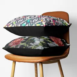 BIANCA Set Of 2 Printed Square Cushion Covers image 3