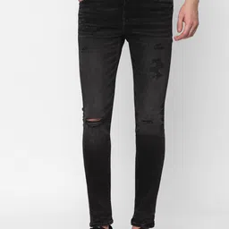 AMERICAN EAGLE OUTFITTERS Men Super Skinny Fit Mildly Distressed Light Fade Jeans-picture-15