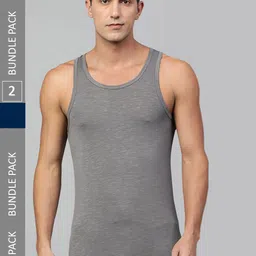 Heelium Pack Of 2 Bamboo Anti Odour Basic Vests-image-34
