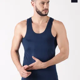 Dollar Pack Of 2 Pure Cotton Innerwear Vests-picture-40