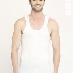 VIP Pack Of 4 Moisture Absorbent Pure Cotton Basic Innerwear Vests-picture-53