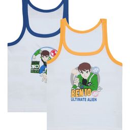 Bodycare Boys Pack Of 2 Printed Cotton Sleeveless Innerwear Vests-image-95