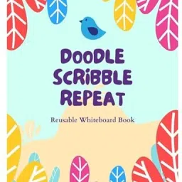 Doodle scribble repeat reusable whiteboard book, designed for endless creativity-19