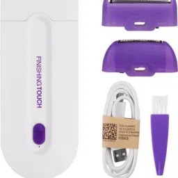 Holiday Finishing Touch Women's Painless Hair Remover Instant&Pain Free Laser Sensor Light Shaver Trimmer for Women Cordless Trimmer (White)Shaver For Women, Men-image-15