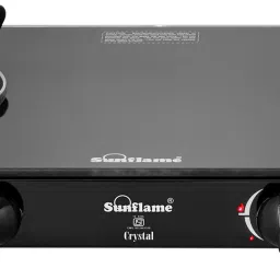 LPG STOVE CRYSTAL 2 BURNER BLACK Glass Manual Gas Stove-image-55