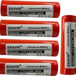 18650for Electronics: 2200mAh 3.7V, 65x18mmBattery-18