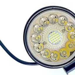 Environmental Protection & Energy Saving 33-Leds Round White Flashing Light 1PC Fog Lamp Motorbike, Car, Van LED (12 V, 40 W)-image-3