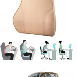 Beige Velvet Car Pillow Cushion for Datsun-image-44
